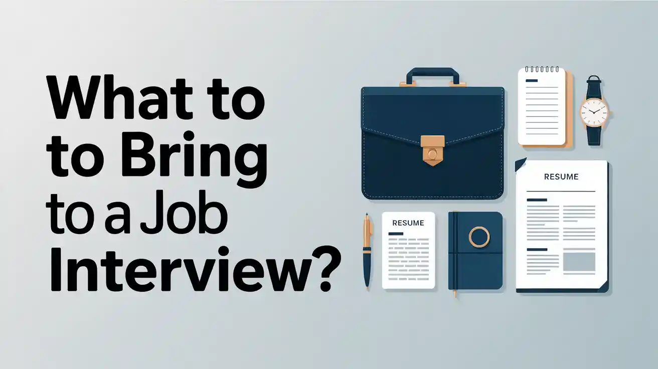 what to bring to a job interview