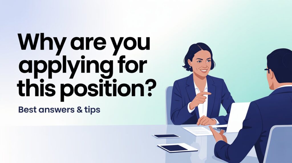 Why are you applying for this position